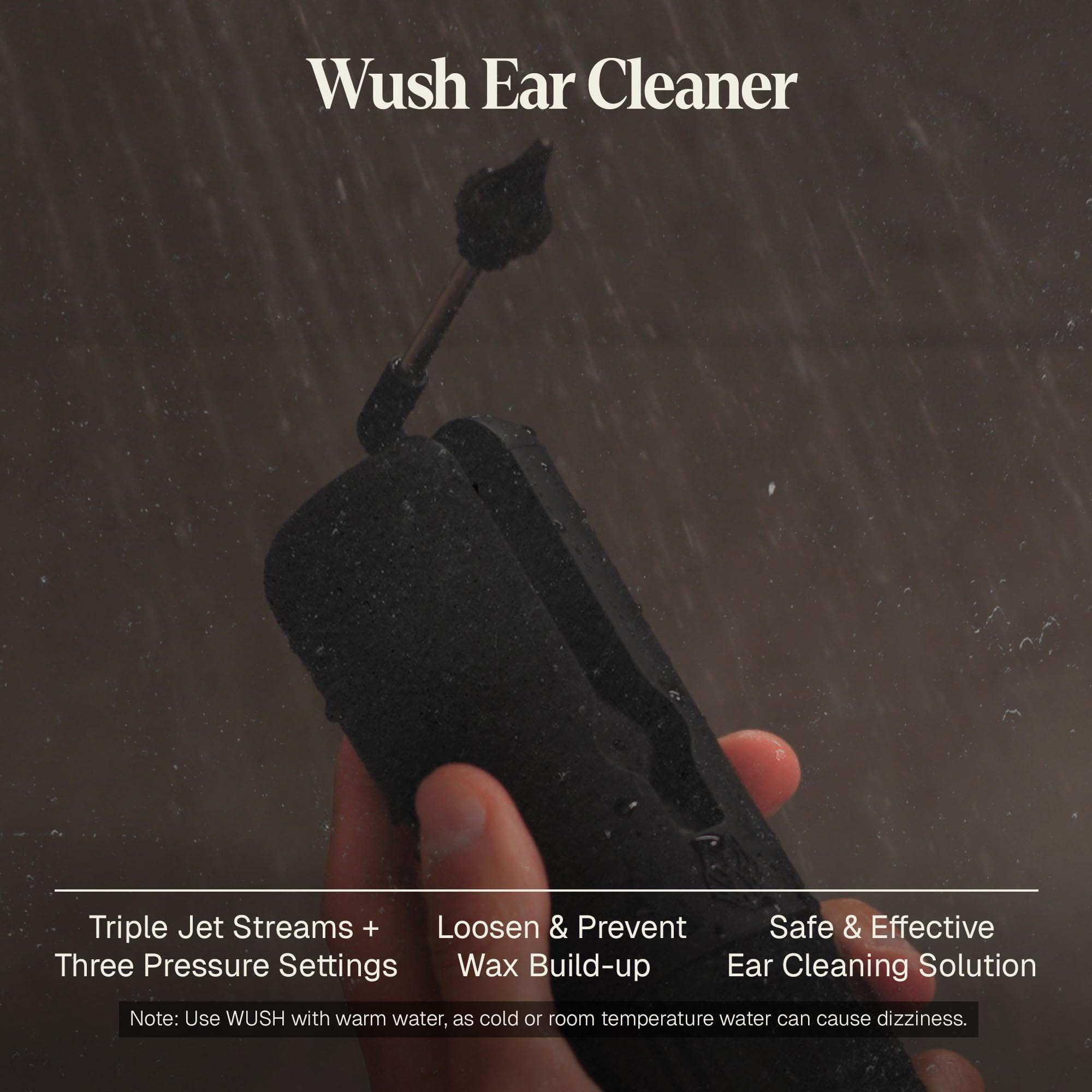 Wush Pro con tres presiones para ajustar la intensidad de limpieza