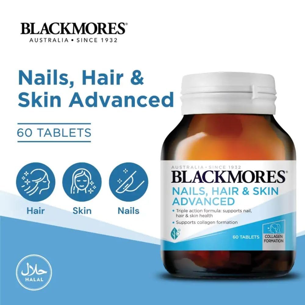 Blackmores tabletas uñas-cabello-piel, frasco que invita al uso diario
