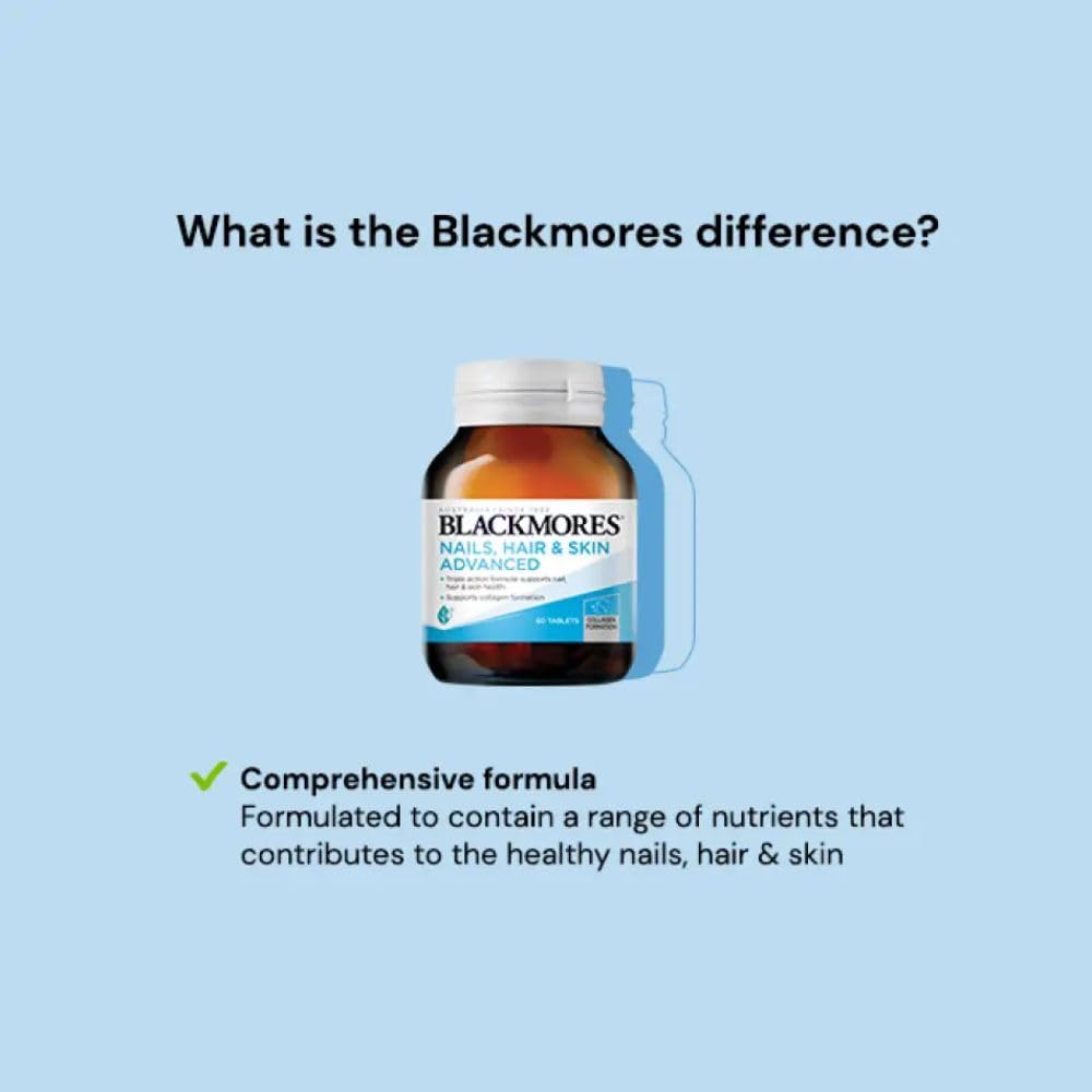 Blackmores tabletas silice, apoyo al colágeno para piel