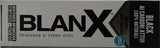 BlanX pasta dental negra, textura suave durante el cepillado y sensación agradable.