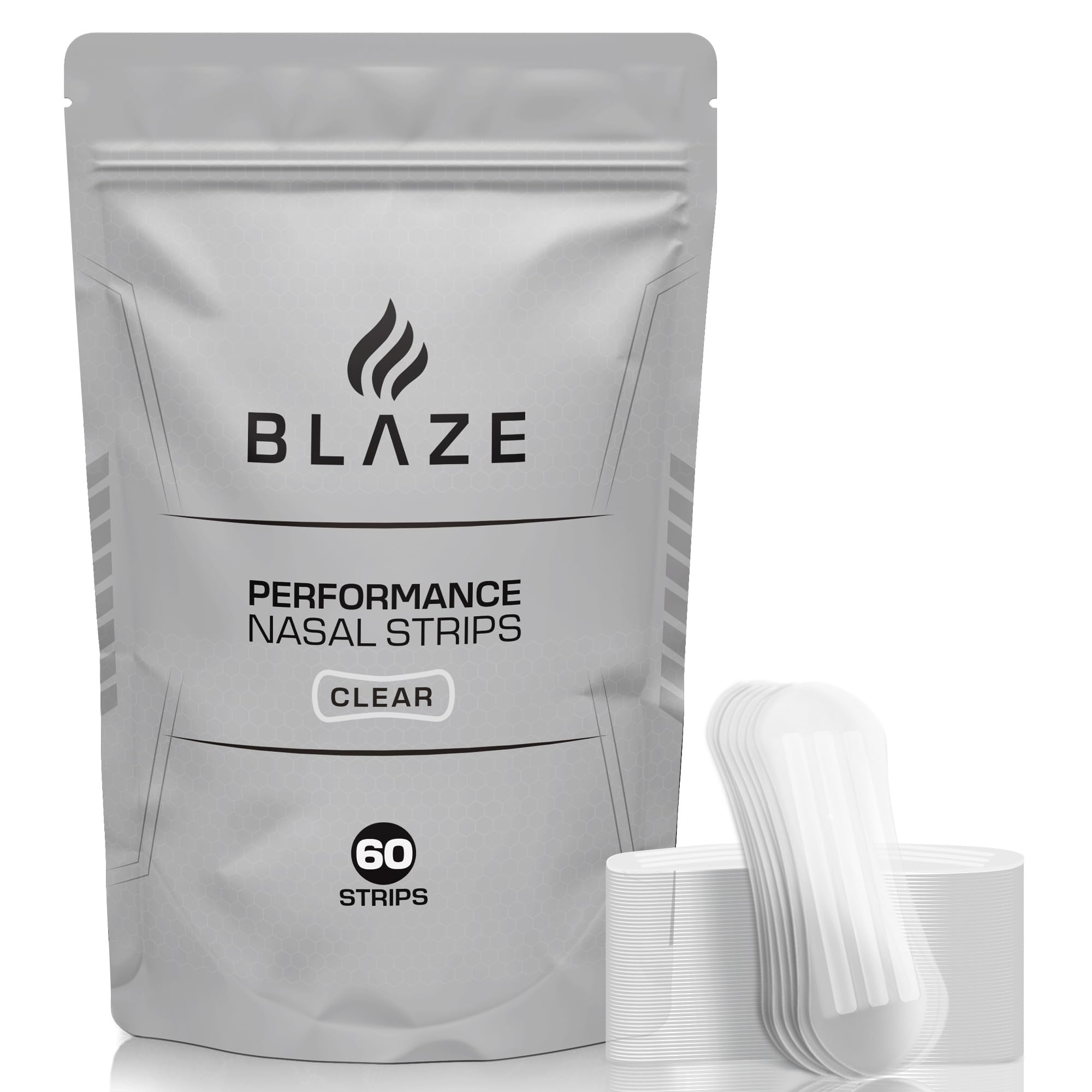 Blaze tiras nasales con diseño de cuerpo ancho para mayor comodidad.