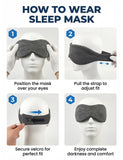Blazeavian mascarilla para dormir, perfecta para viaje y descanso en cualquier lugar.