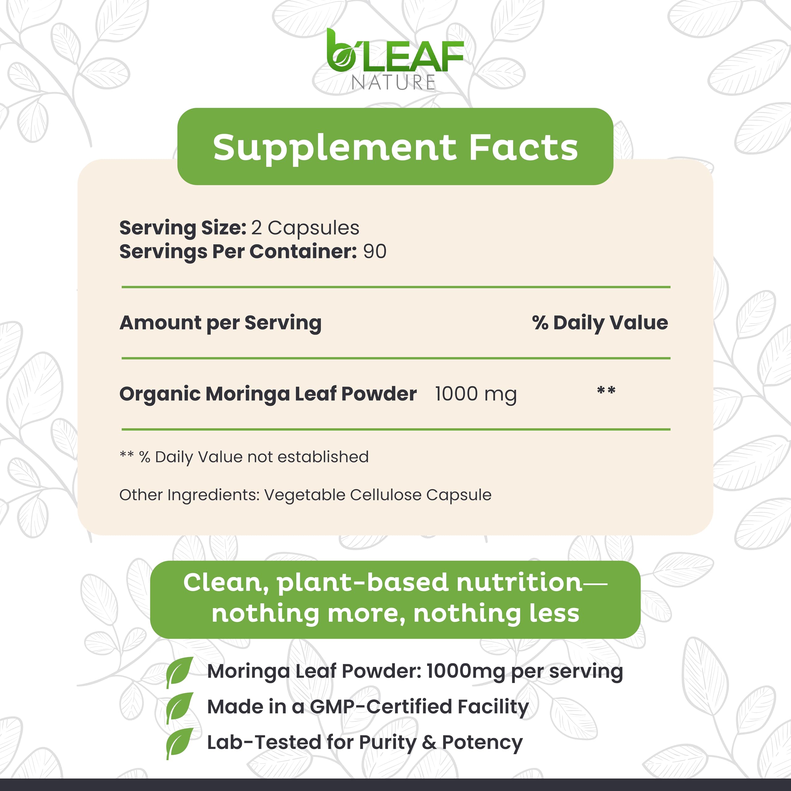 B'LEAF NATURE apoyo inmunológico natural gracias a antioxidantes