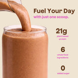 Ingredientes naturales de Bomb Plant Protein en envase