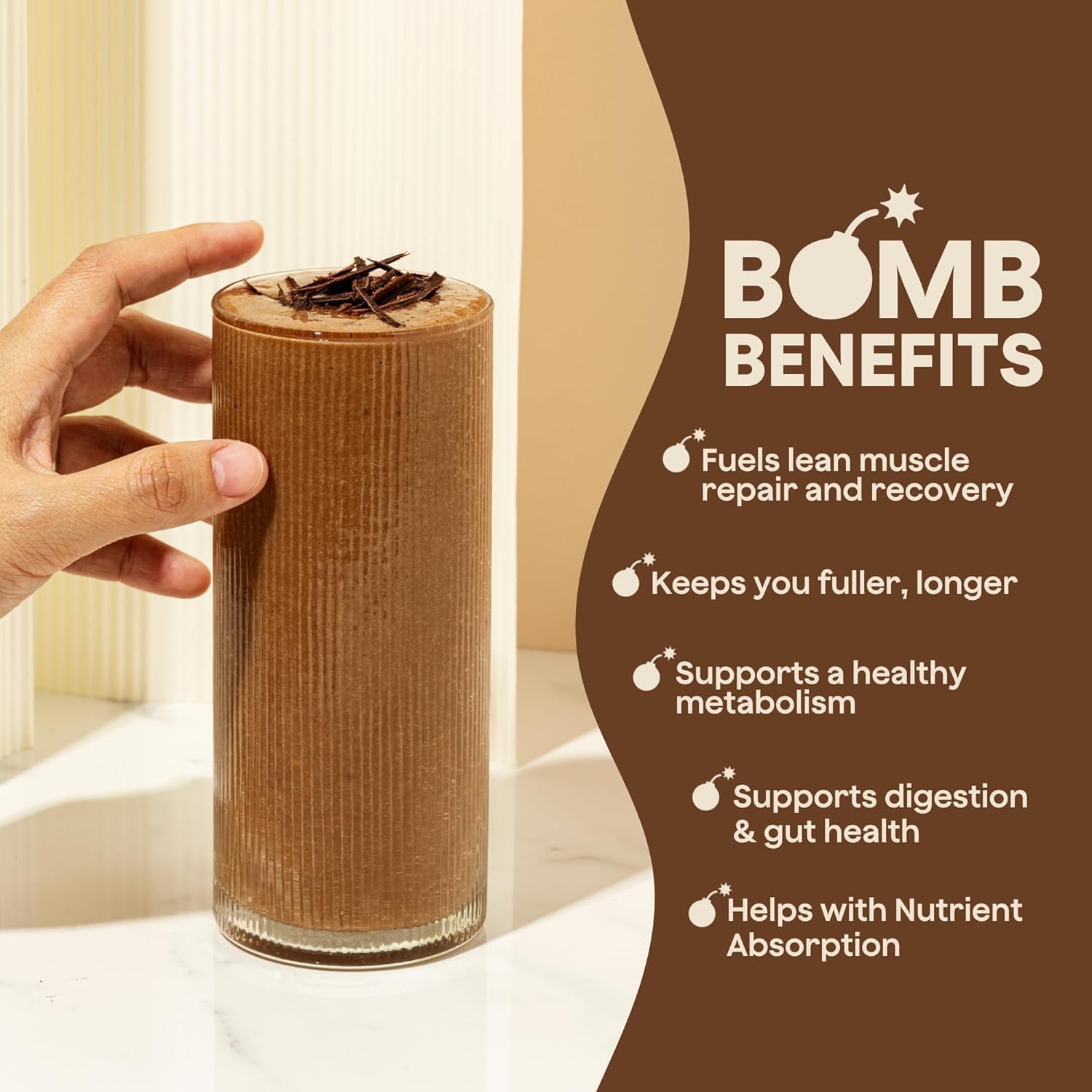 Producto Bomb Plant Protein sin azúcar, endulzado naturalmente