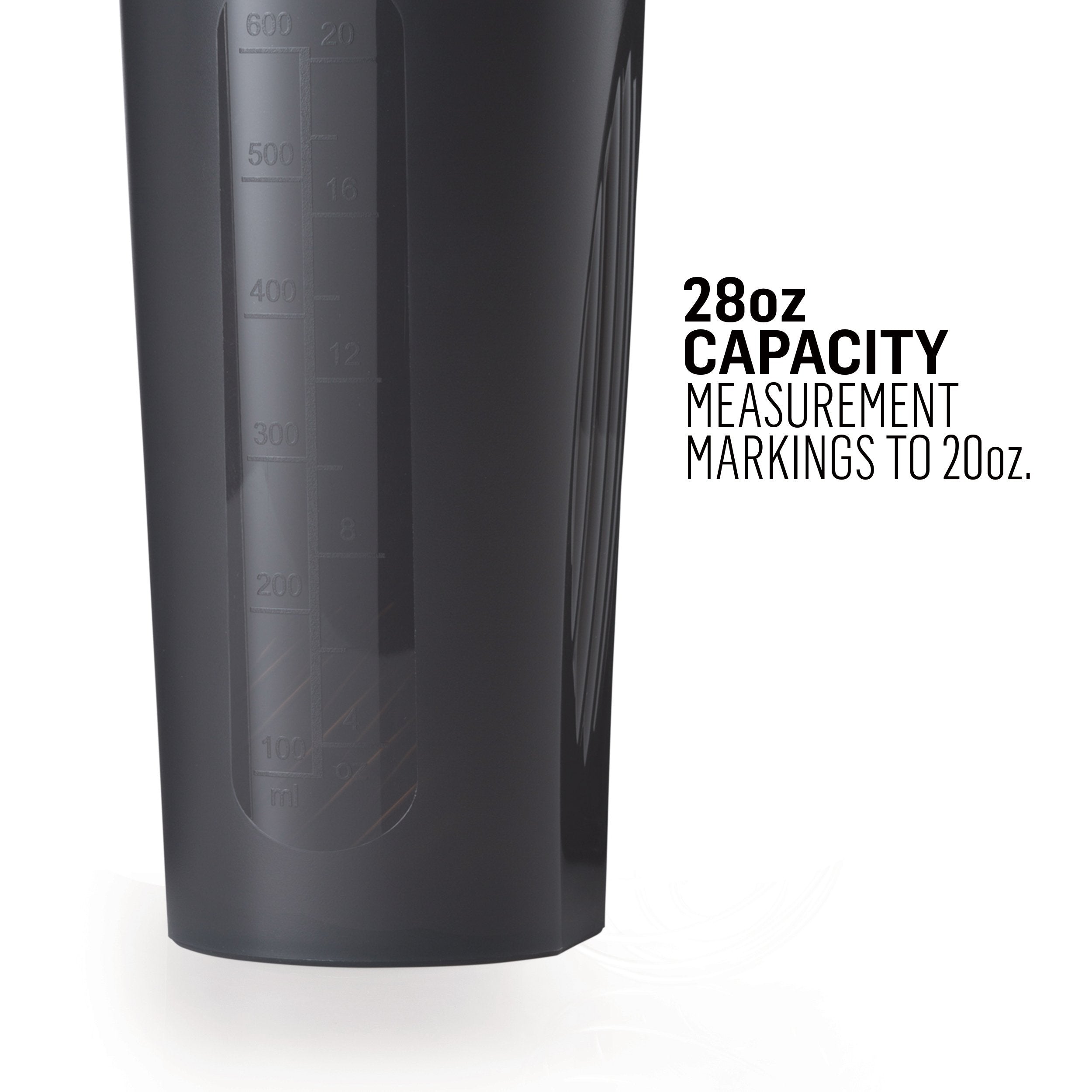 BlenderBottle Classic 28oz, bola de mezcla de acero 316 para texturas suaves.