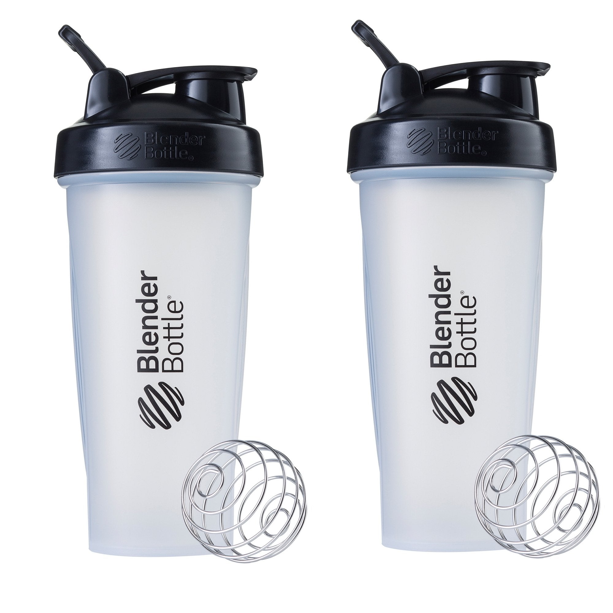 BlenderBottle Classic 28oz, botella para batidos, en paquete de dos para gimnasio.
