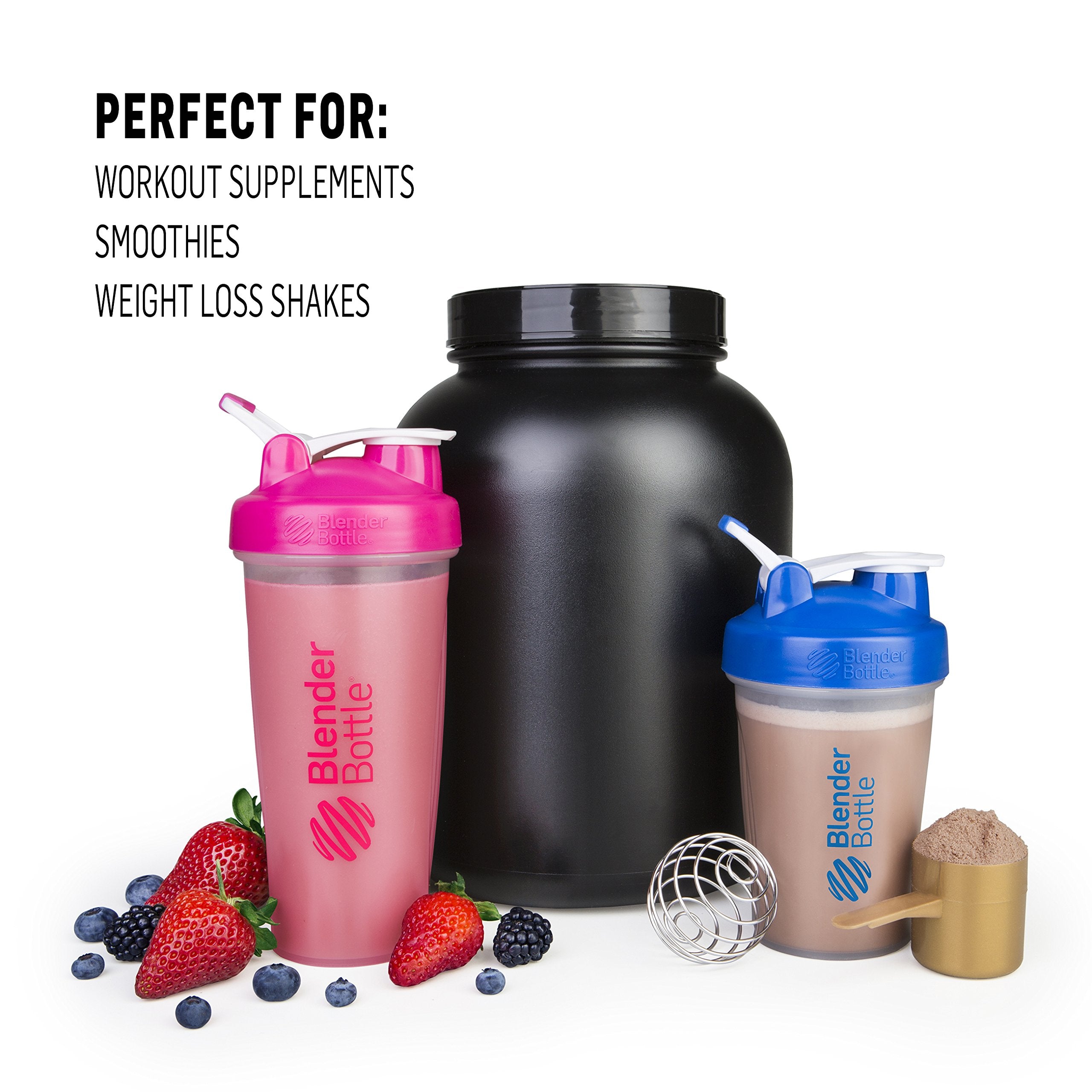 BlenderBottle Classic 28oz, correa llavero para llevar con comodidad.