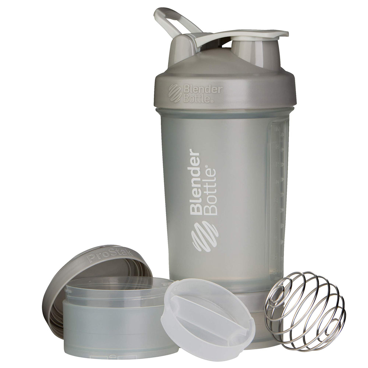 BlenderBottle ProStak con botella de 22 oz para batidos suaves y sin grumos