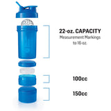 BlenderBottle ProStak con jarra de 150 cc para suplementos organizados