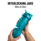 BlenderBottle ProStak con jarras interbloqueables y tapas independientes