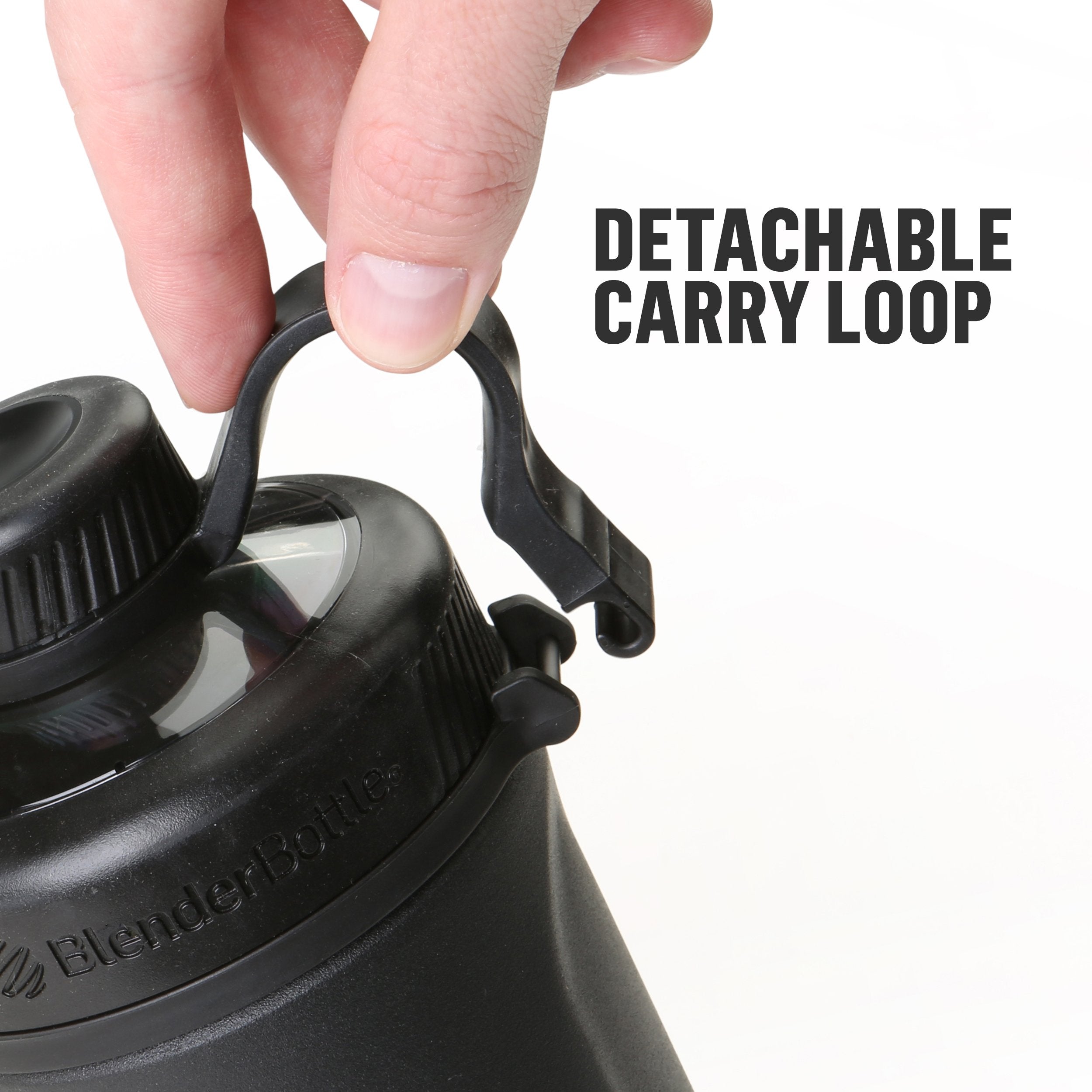 BlenderBottle Radian tapa con juntas de silicona y resistencia a fugas