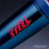 BlenderBottle Superman Shaker de acero inoxidable con aislamiento doble mantiene bebidas frías
