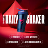 BlenderBottle Superman Shaker con mezclador BlenderBall para batidos suaves
