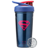BlenderBottle Superman Sport Shaker con tapa pulsador para batidos rápidos durante entrenamientos