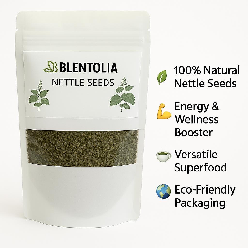 BLENTOLIA Semillas de Ortiga en tés para sabor terroso y nutritivo.