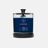 Vela Blind Barber Tompkins en jarra Barbicide con cuero y lavanda