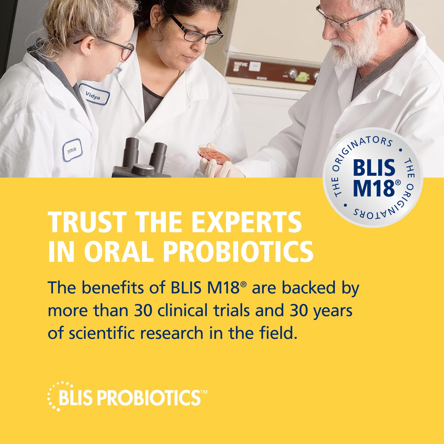 BLIS Teeth & Gums M18 uso diario para equilibrio oral