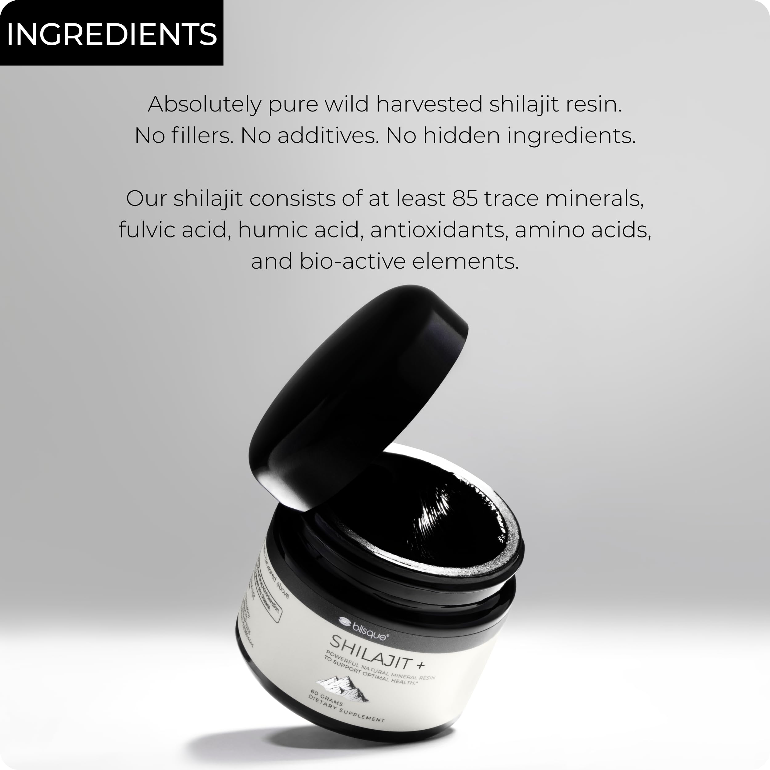 Dispositivo dosificador de Blisque Shilajit Resina para dosis precisas.