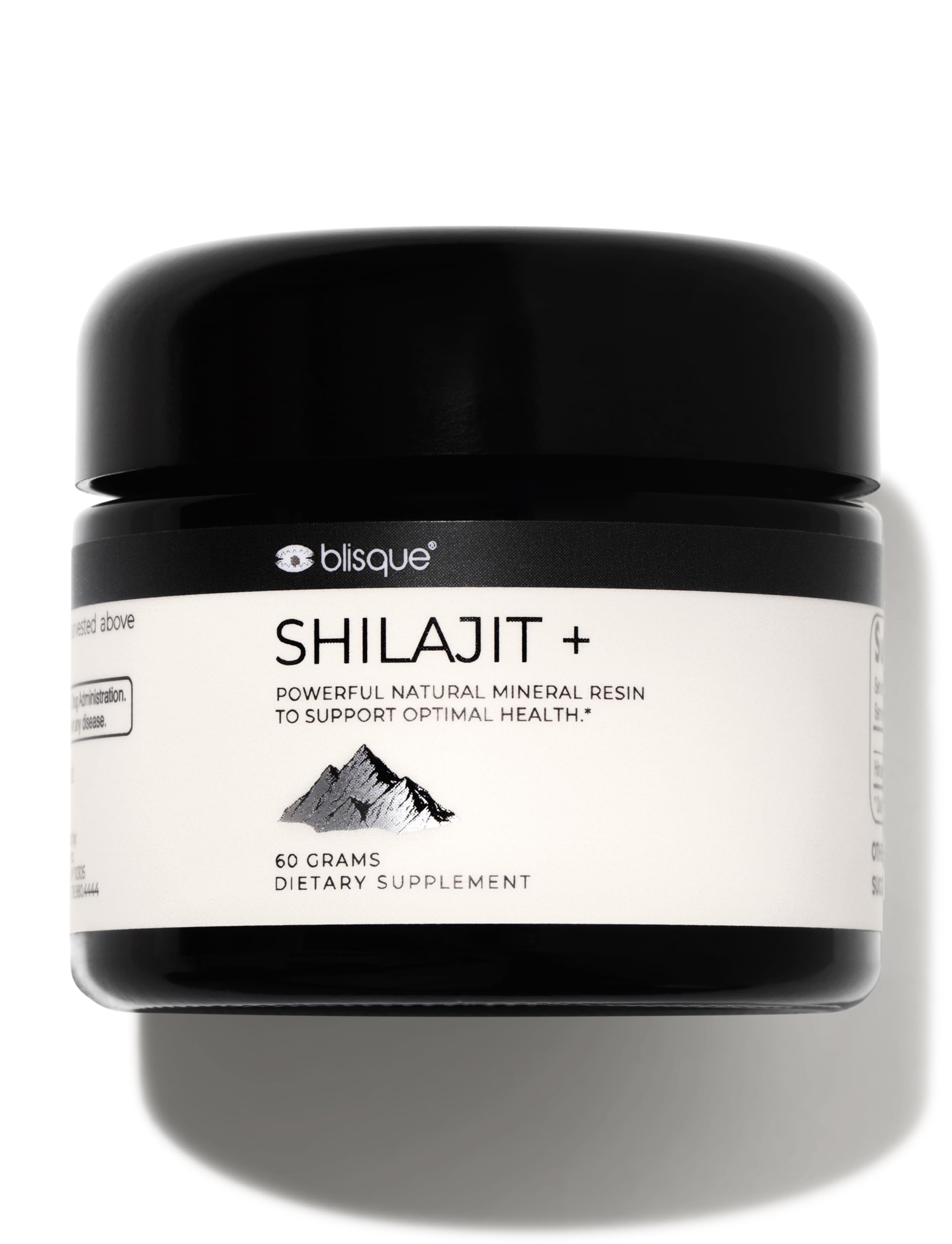Blisque Shilajit Resina Himalayo Oro 60 g, frasco compacto para uso diario.