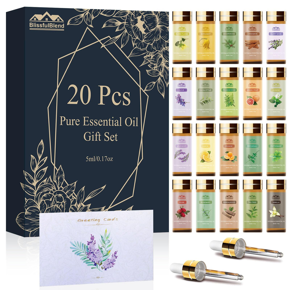 Aceites BlissfulBlend lavanda para difusor, aroma relajante