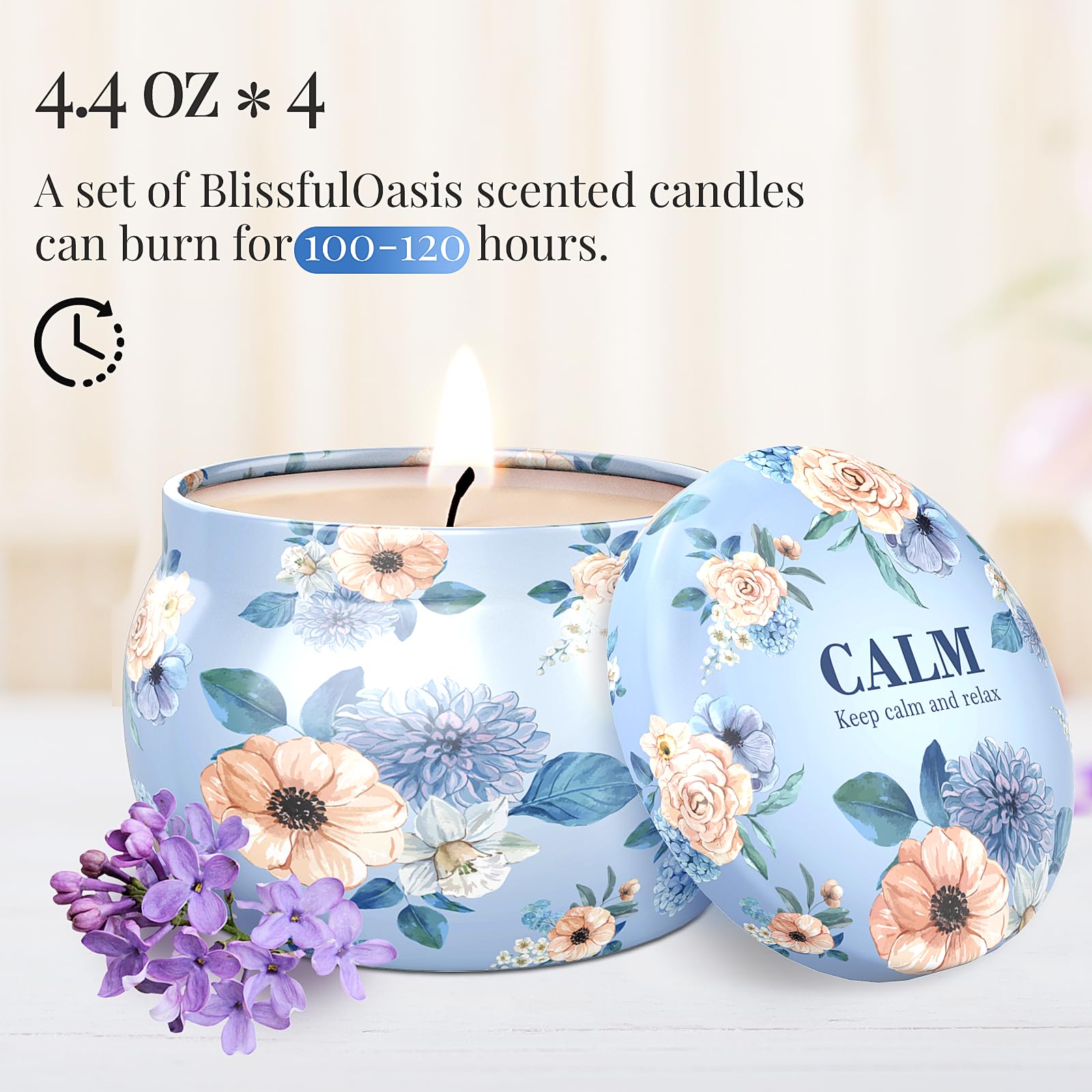 Caja regalo BlissfulOasis: set de velas elegante para regalo
