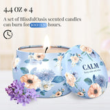 Caja regalo BlissfulOasis: set de velas elegante para regalo