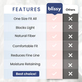 BLISSY máscara-seda menos fricción, cabello suave al despertar.