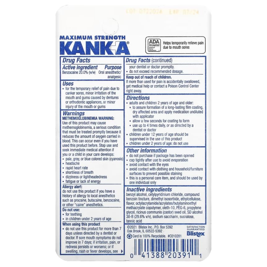 Blistex Kank-A pack multiunidad de 5 botellas, ideal para casa y viaje