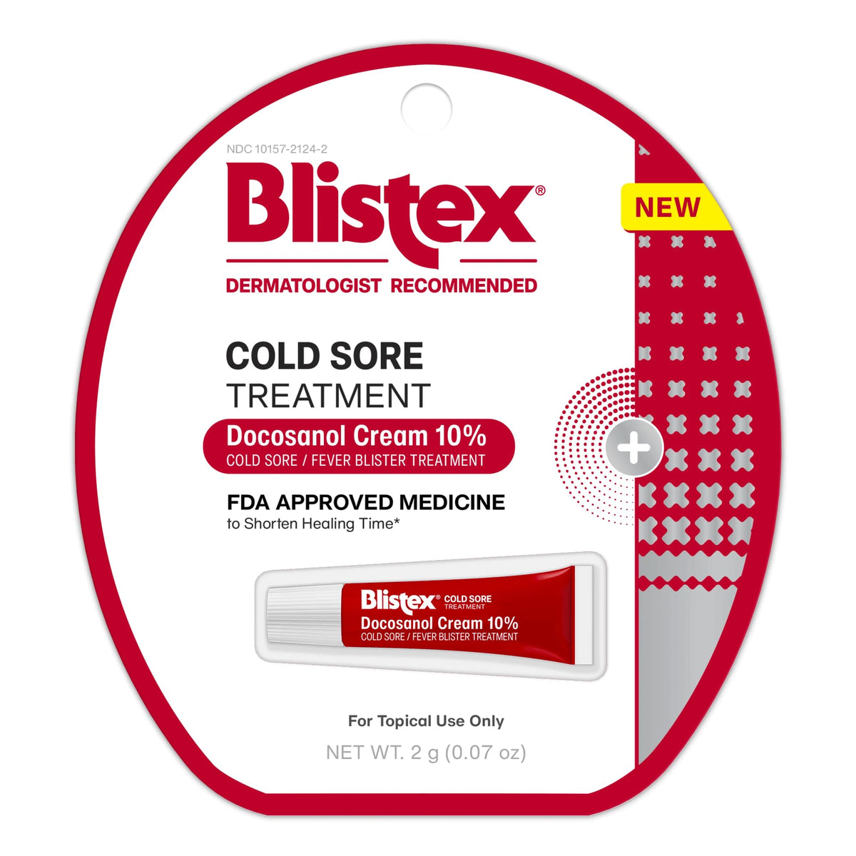 Blistex tratamiento labial 10% crema: alivio rápido para herpes labial.