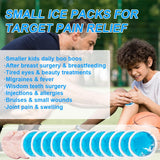 Blobuste compresas hielo redondas con funda protectora, uso seguro para la piel.