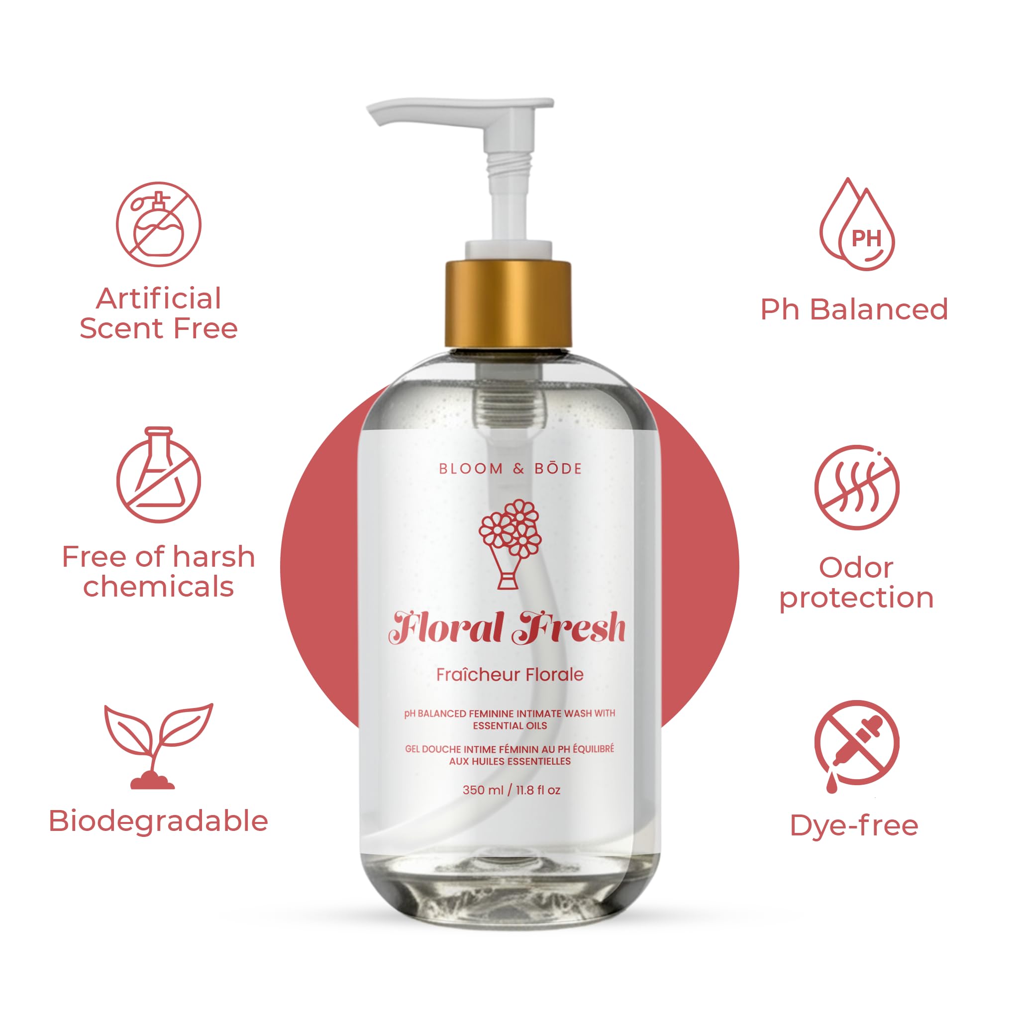 Bloom & Bōde Lavado íntimo: espuma suave para uso diario y comodidad