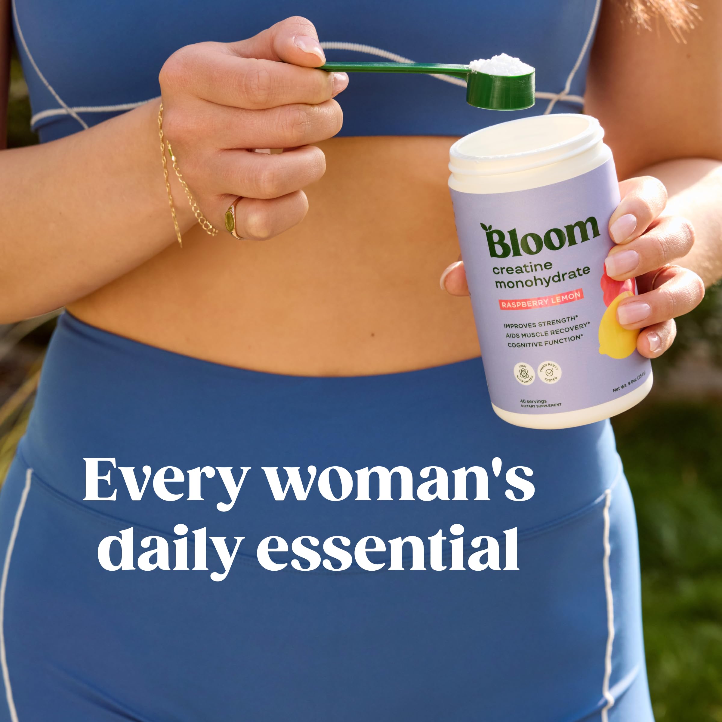 Creatina Monohidrato Bloom Nutrition certificada por terceros