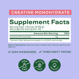 Sabor frambuesa-limón Bloom Nutrition Creatina Monohidrato listo para mezclar.