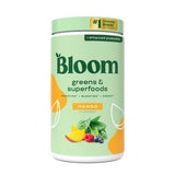 Bloom Nutrition Greens Powder en envase, ideal para añadir vegetales a la dieta diaria