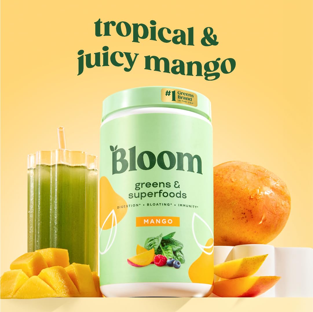 Ingredientes de Bloom Nutrition, mezcla de superfoods para batidos equilibrados