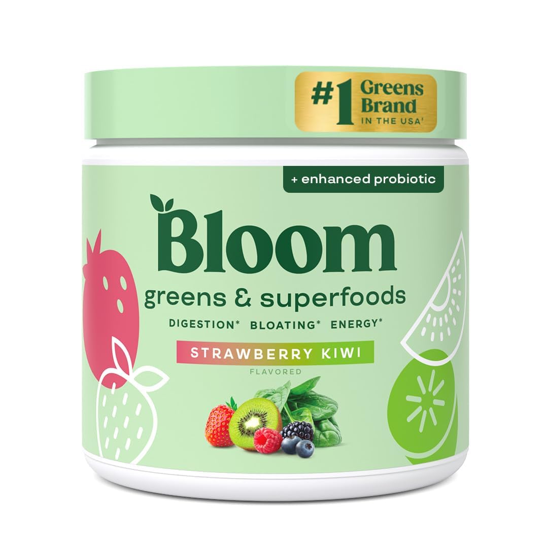 Bloom Nutrition polvos verdes digestivos para la digestión diaria