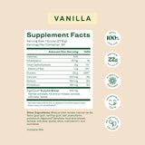 Bloom Nutrition proteína aislada de suero vainilla, envase de 30 porciones para entrenamientos constantes.