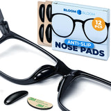 BLOOM & BLOOM: almohadillas nasales negras con adhesivo anti-deslizante para gafas.