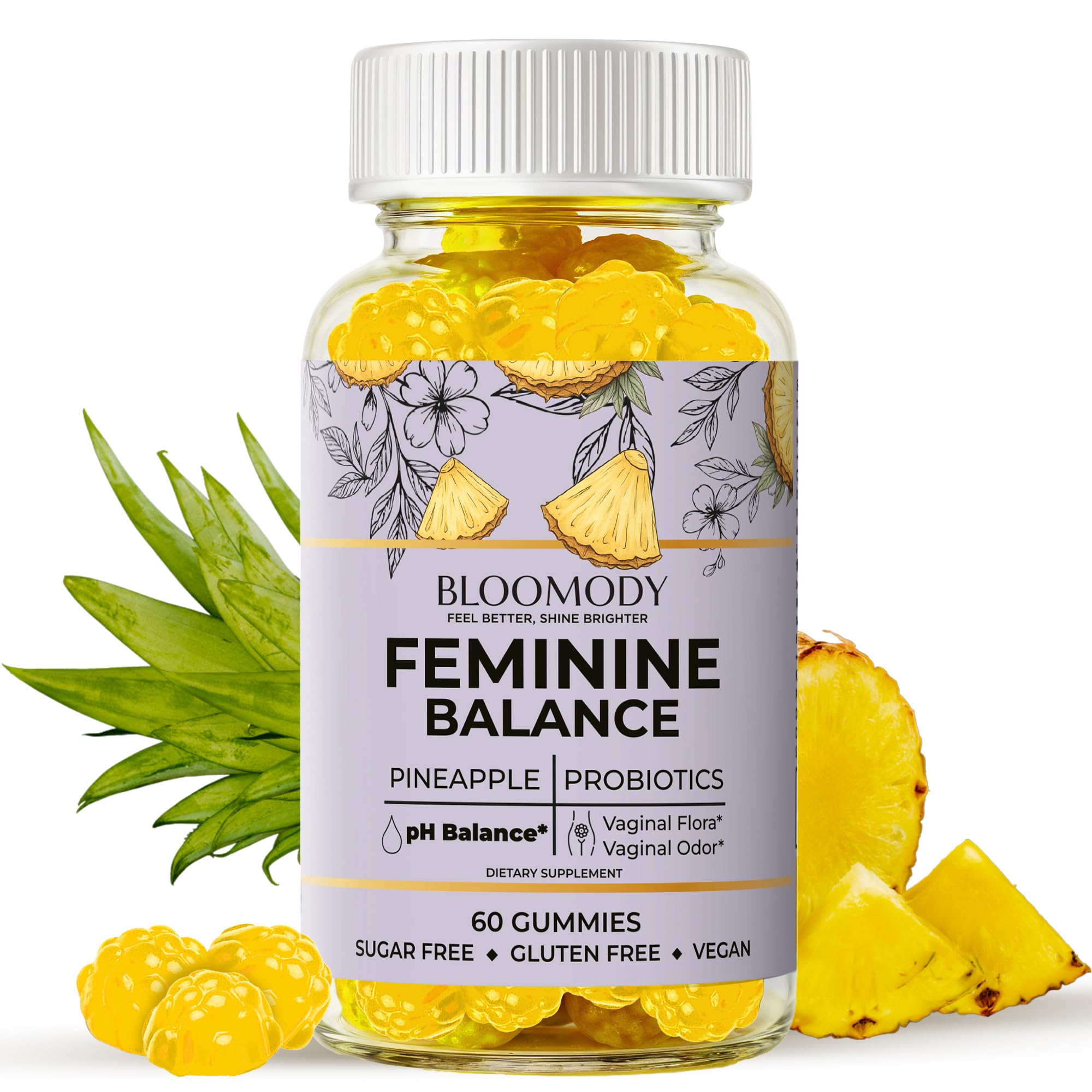Bloomody Gominolas Equilibrio Femenino: apoyo diario al pH y la higiene.