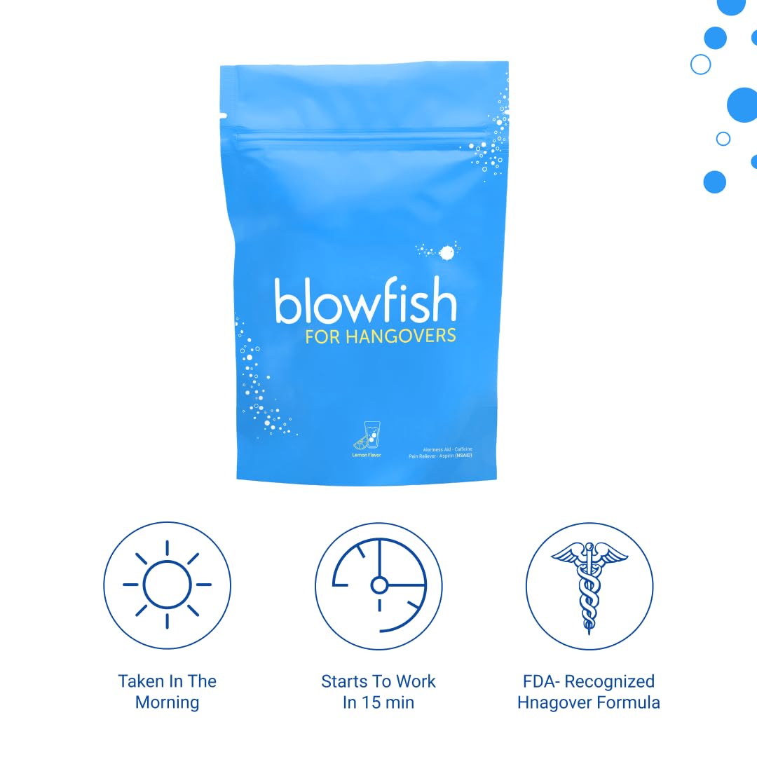 Vaso con Blowfish listo para beber, pensado para hidratación ligera