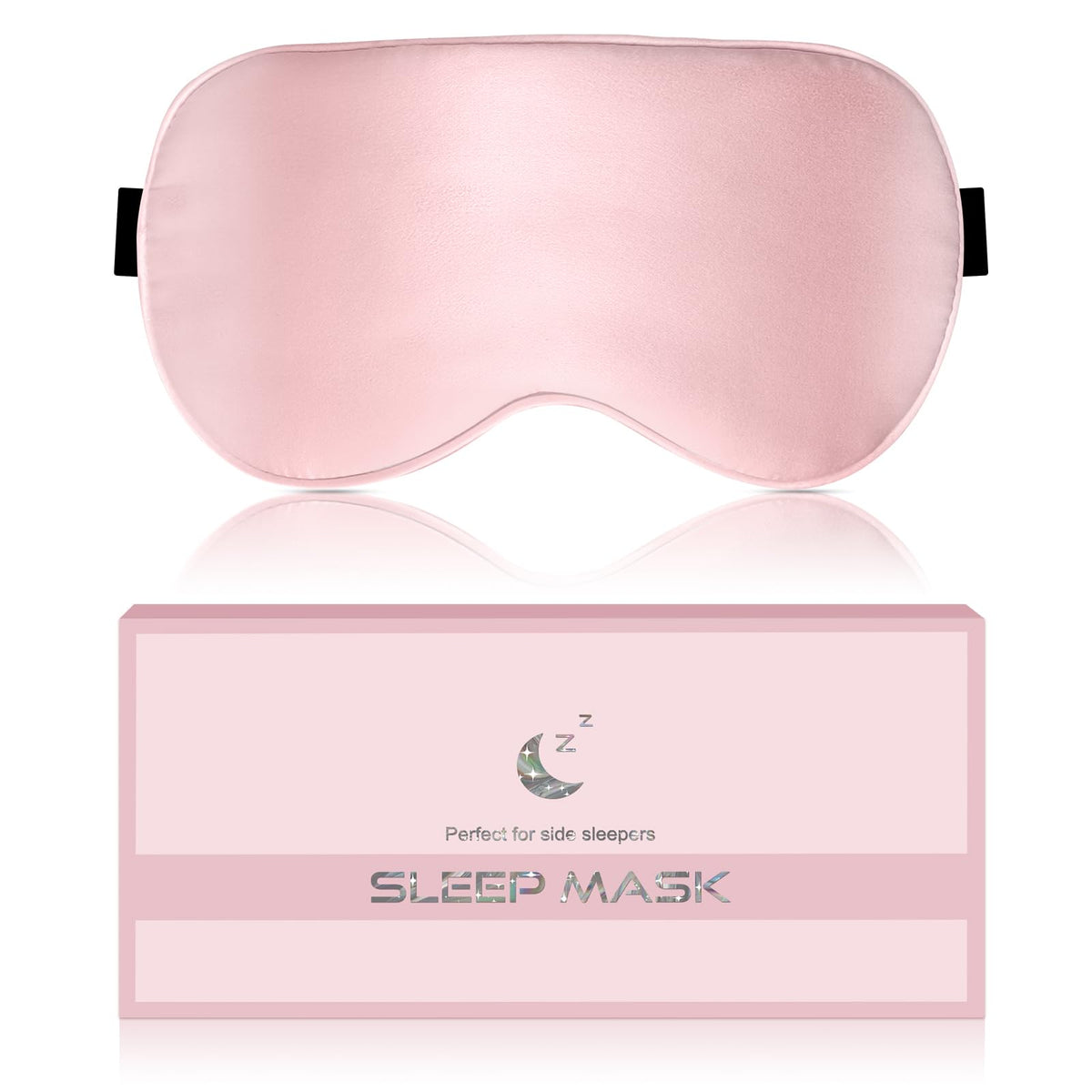 BLSSNZ máscara de seda para mujer con cierre ajustable para dormir cómodamente