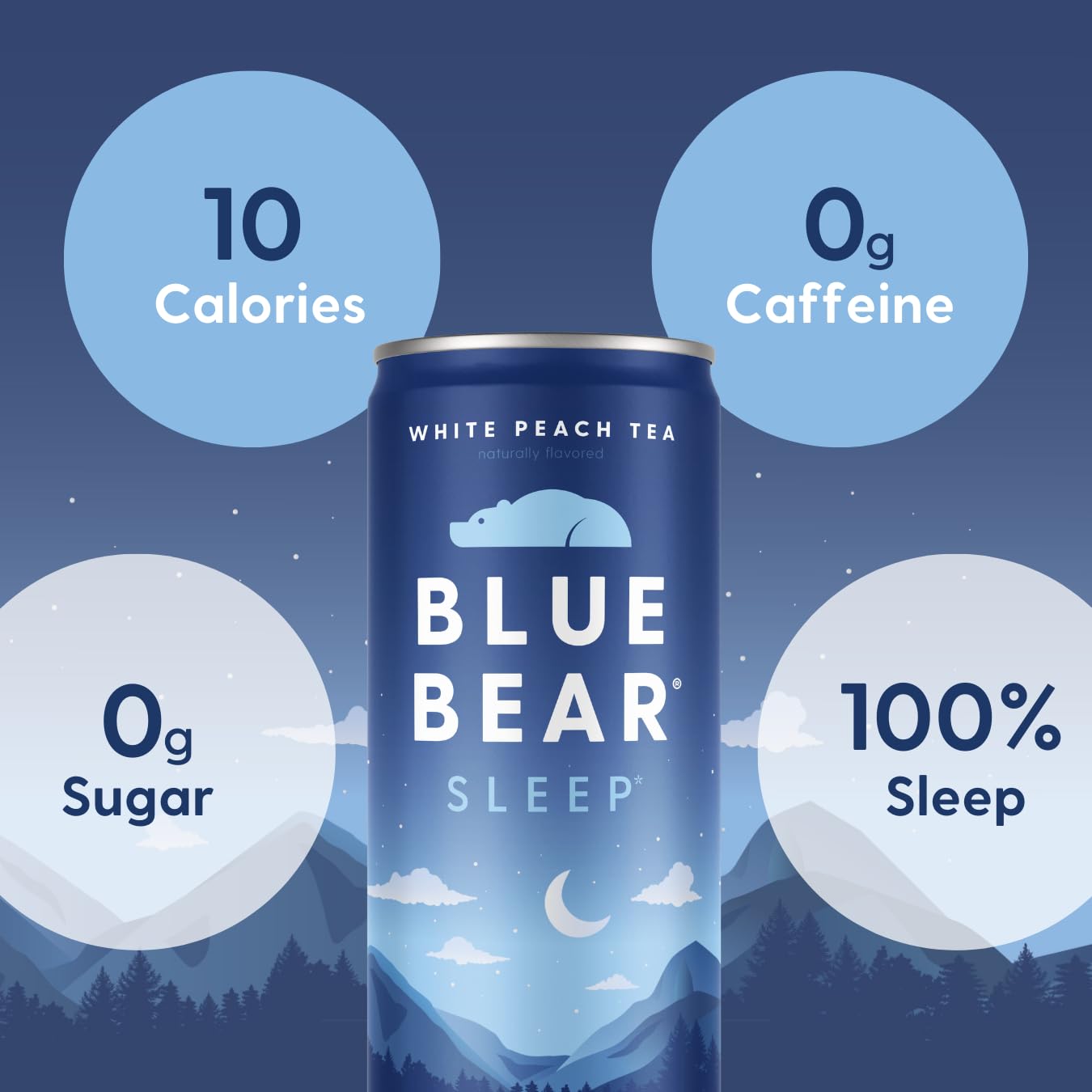 Blue Bear GABA y L-Theanine en una bebida relajante para la noche