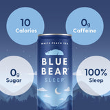 Blue Bear GABA y L-Theanine en una bebida relajante para la noche