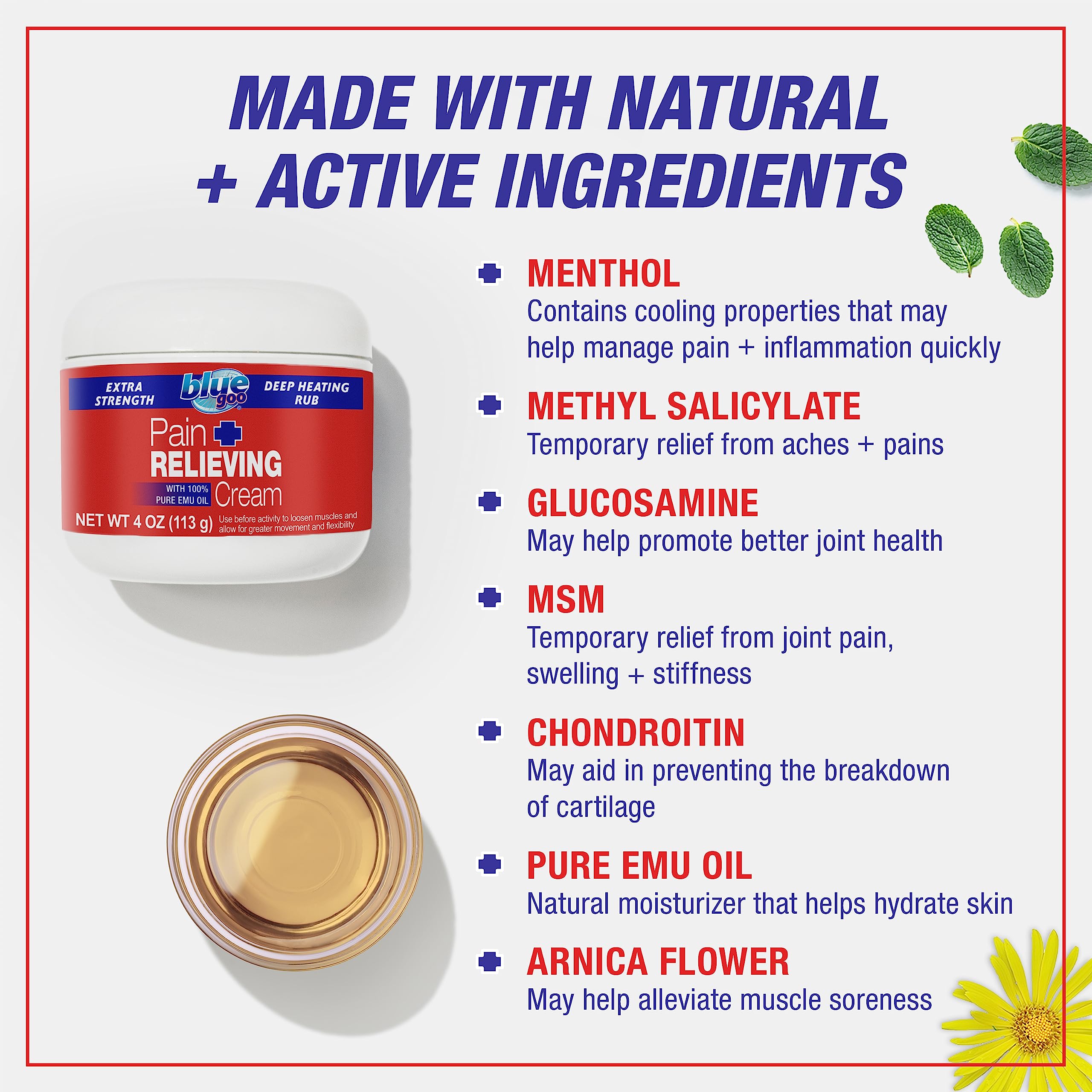 Blue Goo aplicación crema masaje, masaje suave para aliviar tensión muscular
