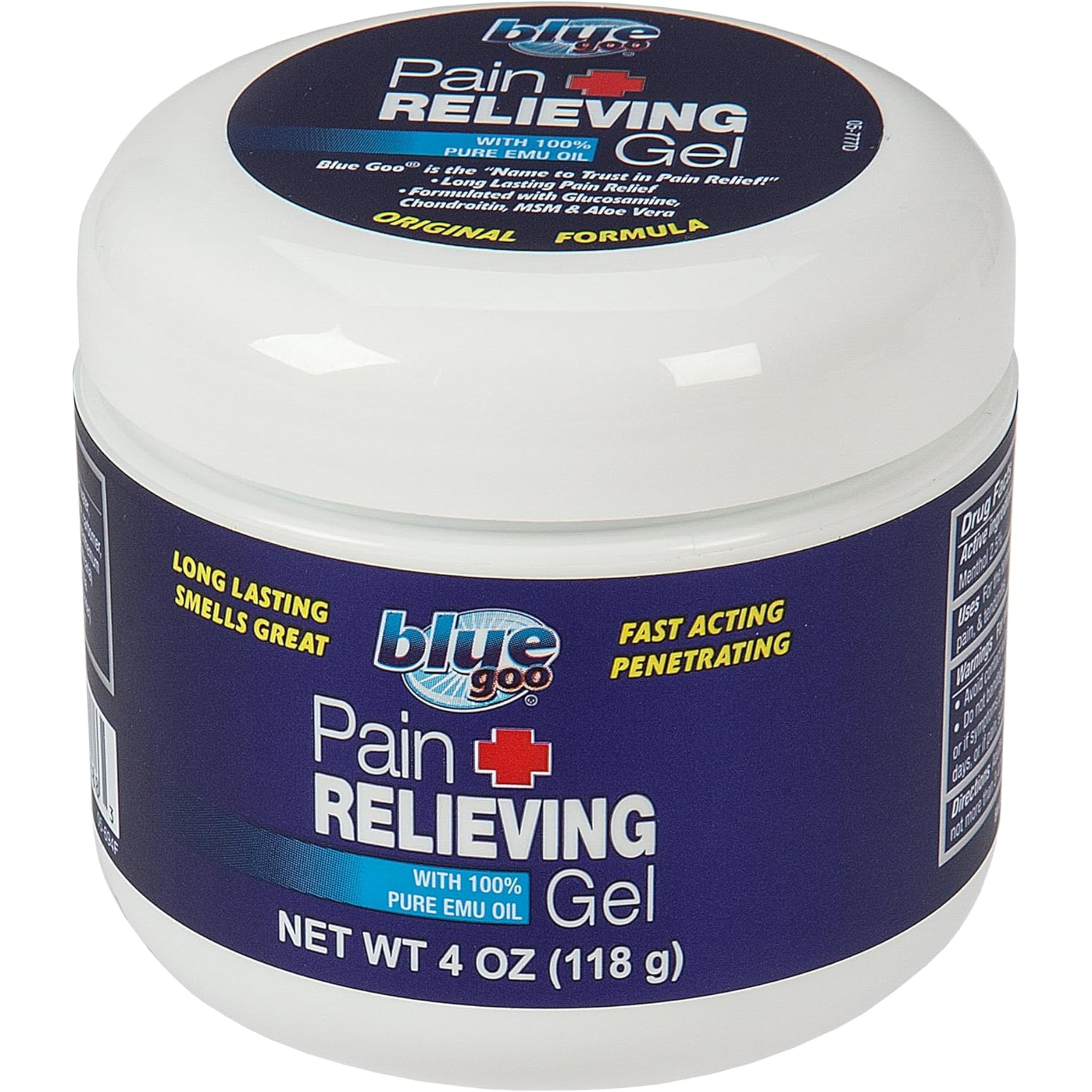 Blue Goo Gel alivio dolor espalda; alivio rápido y acción tópica.