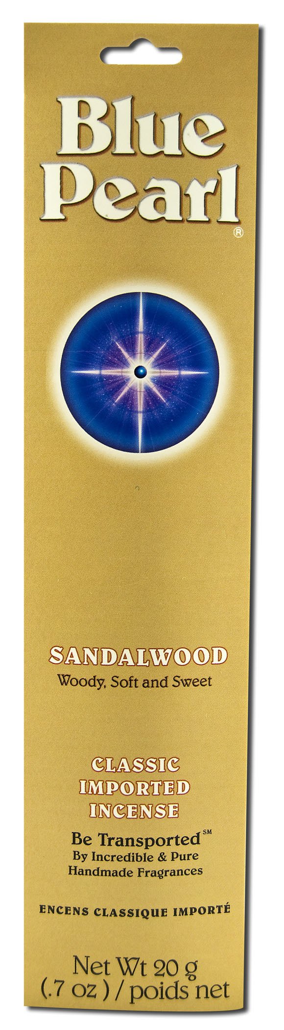 Blue Pearl incienso de sandalo, aroma suave para atmósfera tranquila