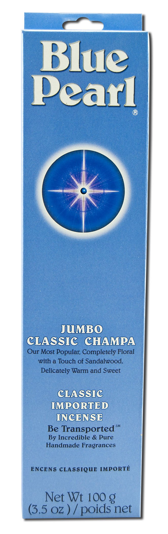 Blue Pearl Classic Champa, incienso artesanal para aromaterapia y ambiente relajante