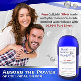 Blue Ridge Silver, dos ingredientes: plata y agua destilada, sin aditivos.