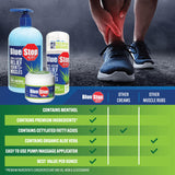 Blue Stop Max aroma suave mejora la experiencia de masaje.
